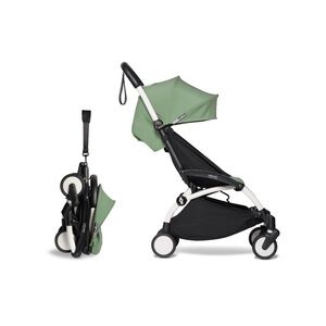 Sleek Green and Black Kids Stroller